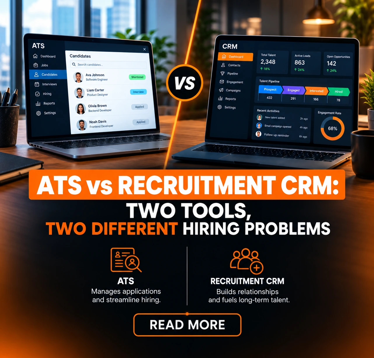 ATS vs recruitment CRM: two tools for two different hiring problems