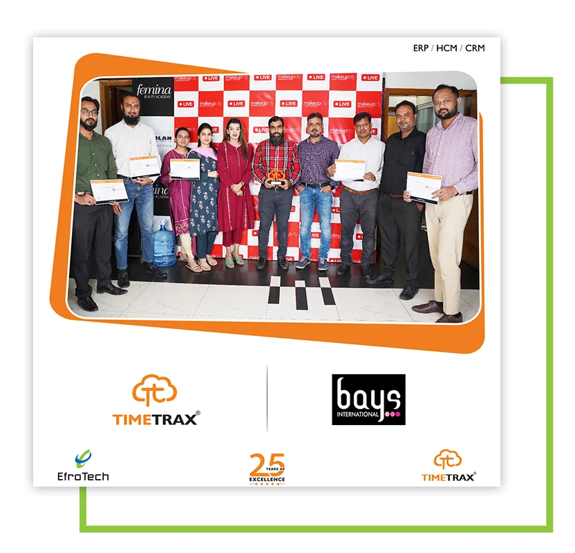 Bays International team with their TimeTrax certification