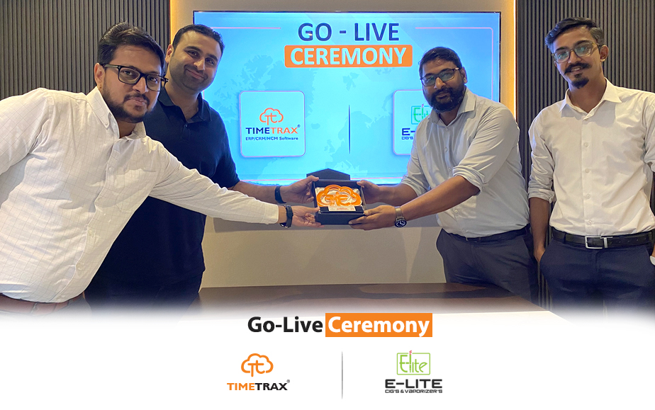 E-Lite and TimeTrax teams at the go-live ceremony