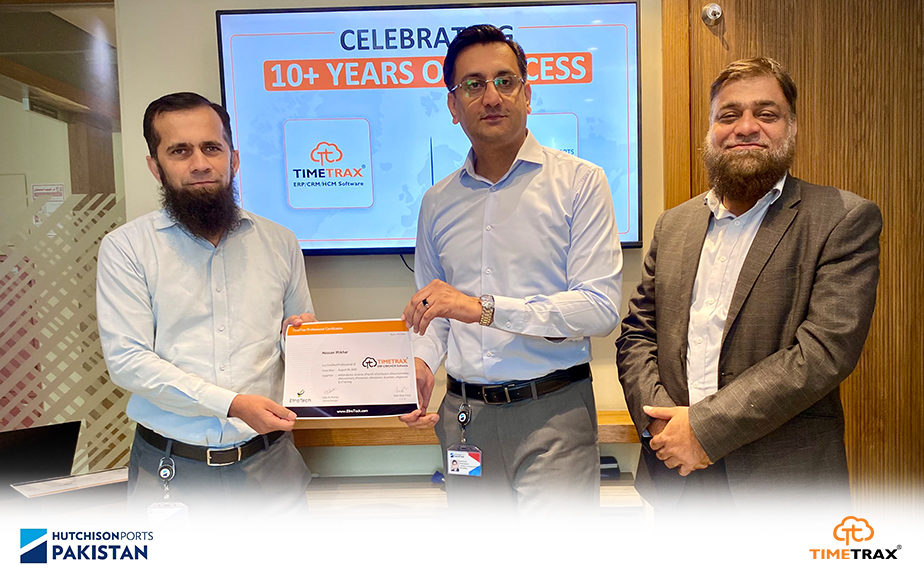 Hutchison Ports Pakistan team as TimeTrax Certified Professionals &ndash; photo 6