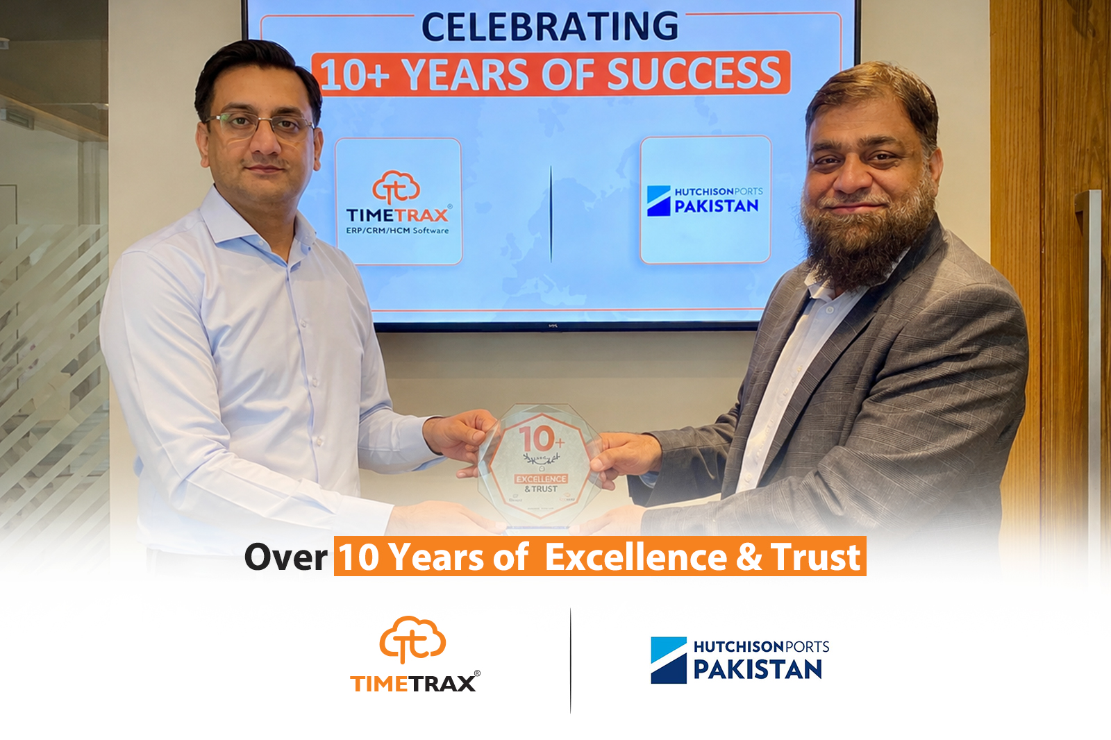 Hutchison Ports Pakistan team as TimeTrax Certified Professionals