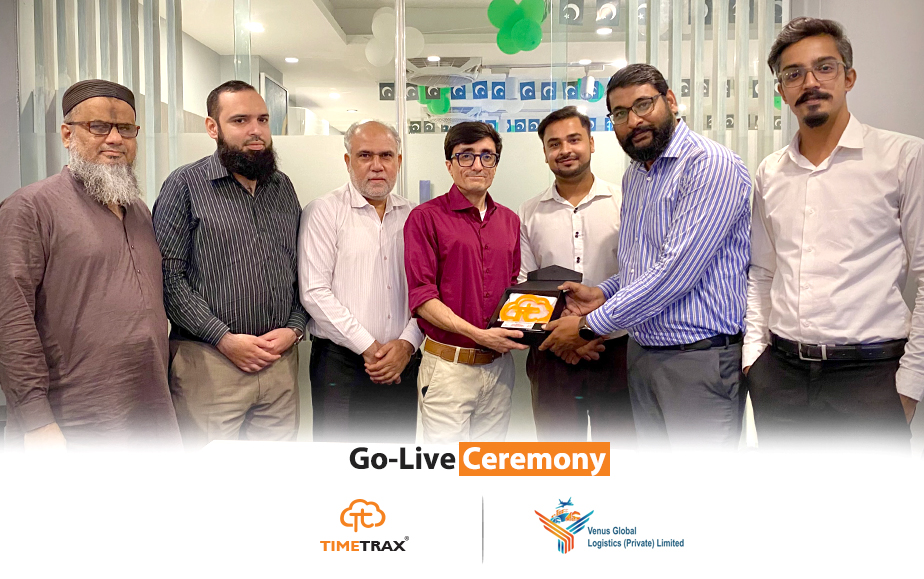 Venus Global Logistics and TimeTrax teams at the go-live ceremony